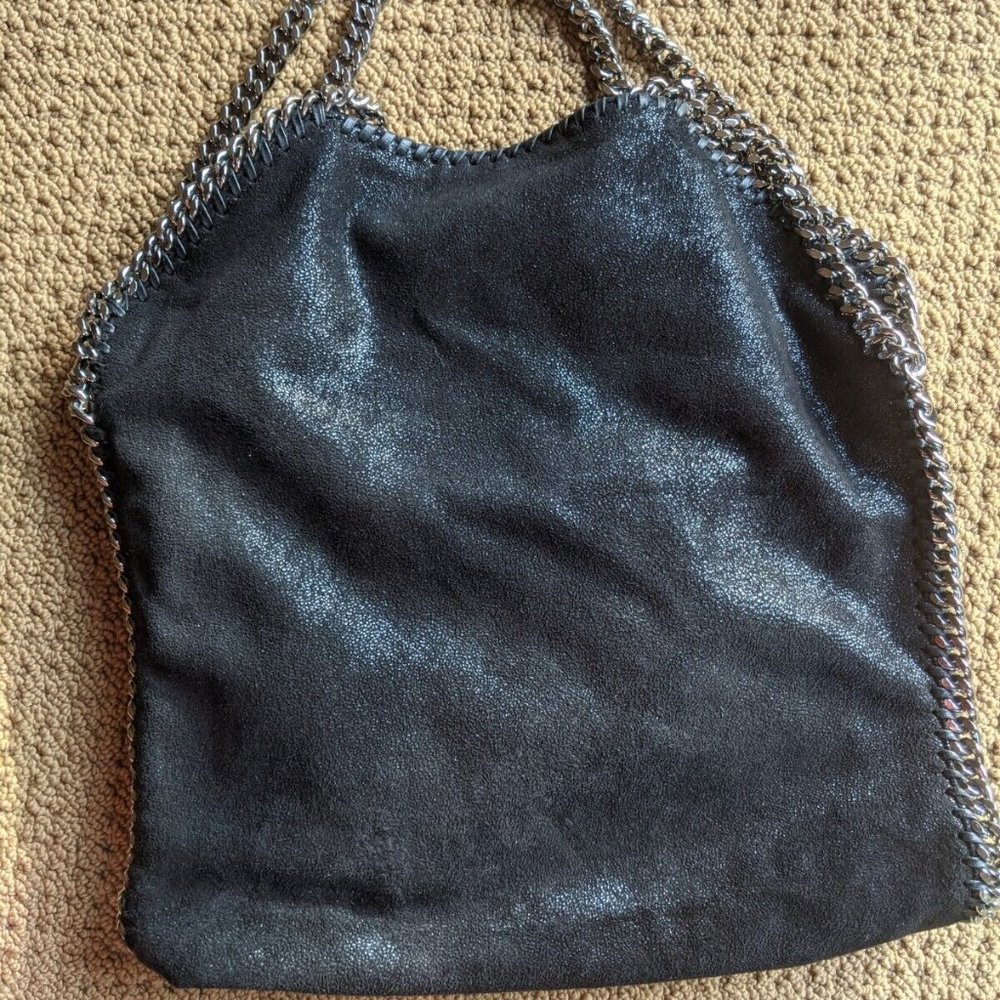 Stella McCartney Falabella Fold Over Crossbody Bag Shaggy Deer